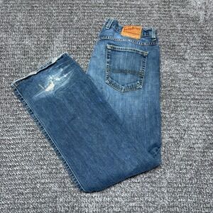 Lucky Brand Womens Easy Rider Bootcut Jeans Size 14x32 Medium Wash Distressed